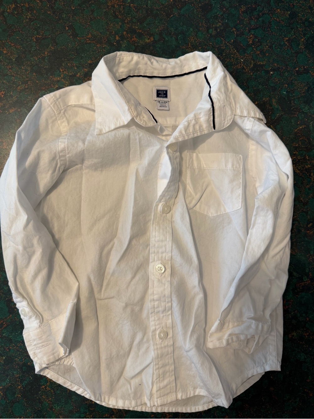 Janie and Jack White Long-Sleeve Button-Up Shirt